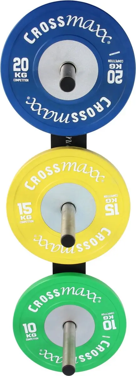 LifeMaxx Crossmaxx Plate Wall Rack 50cm - Zwart