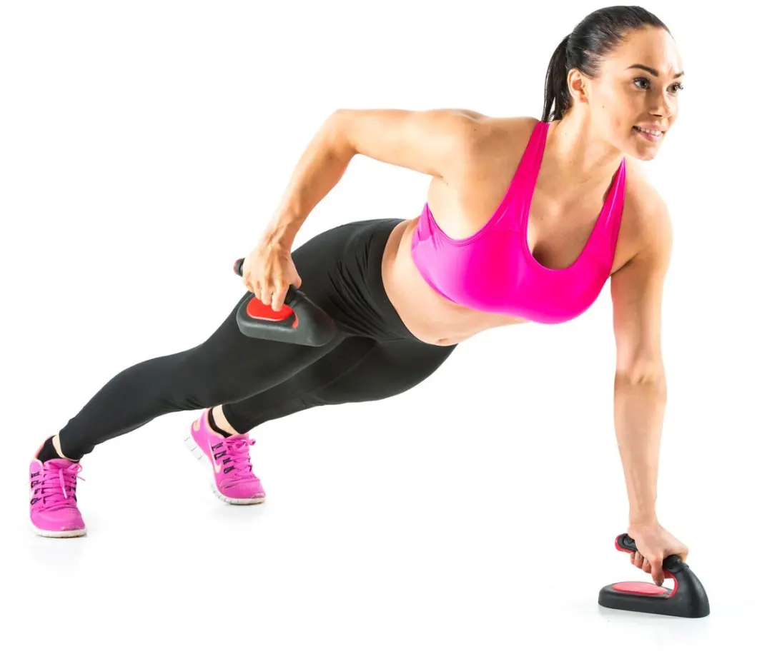 Gymstick Push Up Bars - Opdruksteunen Rood/Zwart
