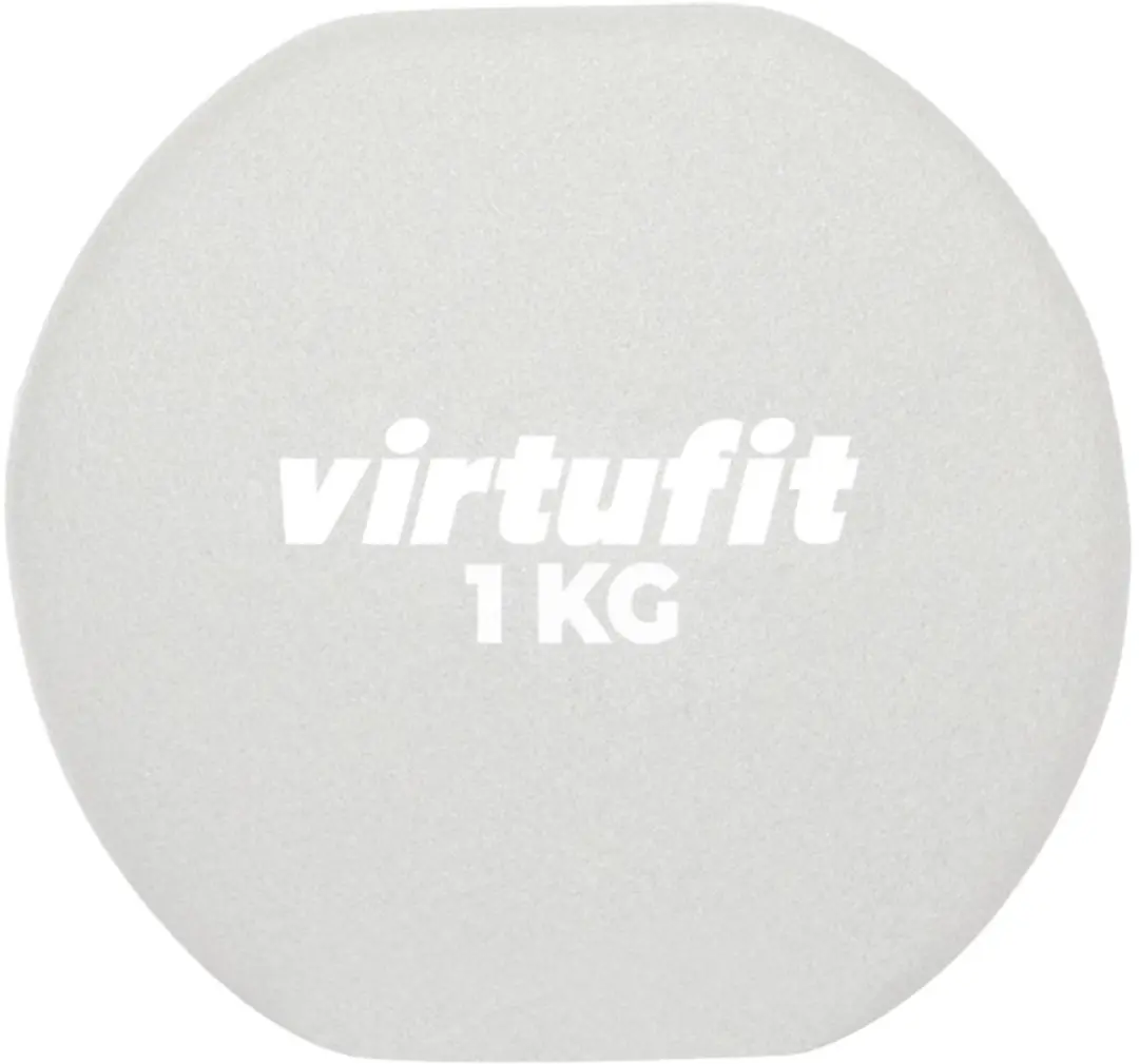 Virtufit Vinyl Dumbbell Pro Set 2x1kg - Lichtgrijs
