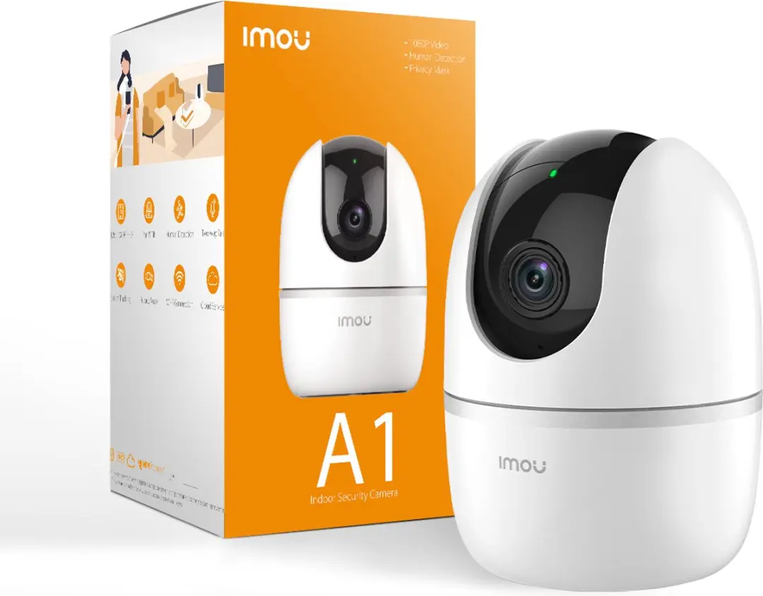 Imou A1 4MP IPC-A42P-B-V2 Beveiligingscamera - 360° draaibaar - 4MP QHD - Wit/Zwart/Zilver