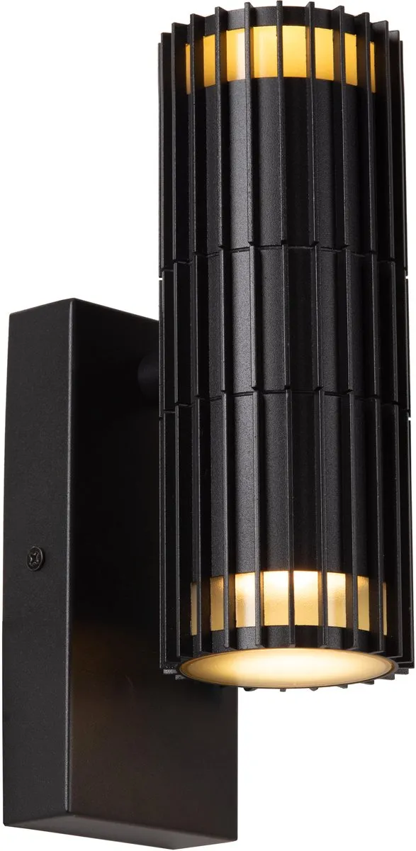 Lucide Timbala Wandspot 2xGU10 - Zwart