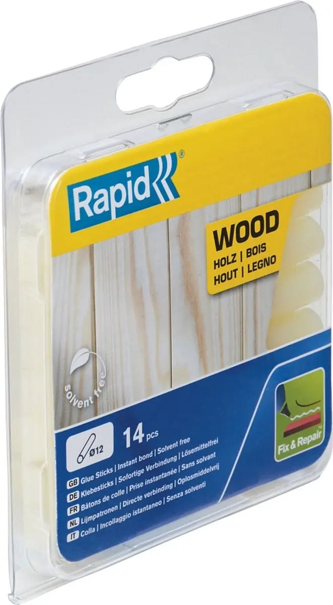 Rapid 12mm Lijmpatronen Hout 40107360