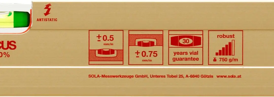 Sola AZ 60 Waterpas 60cm - Goud