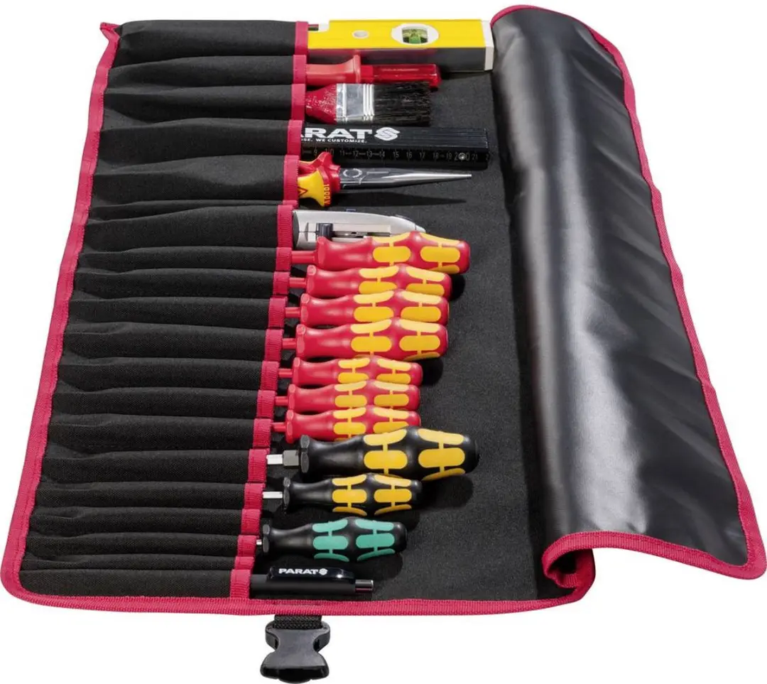 Parat BASIC Roll-Up Case 5990829991 Gereedschapstas - 740x330x5mm - Zwart/Rood