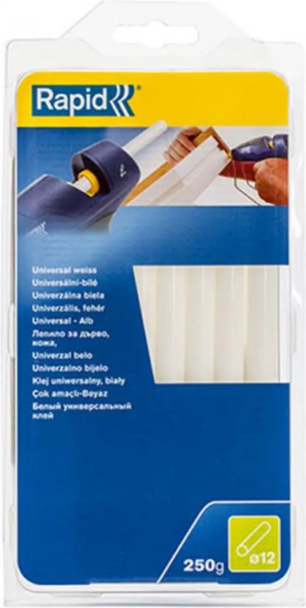 Rapid Lijmpatroon 40107361 - 14 Stuks - 12mm - Wit