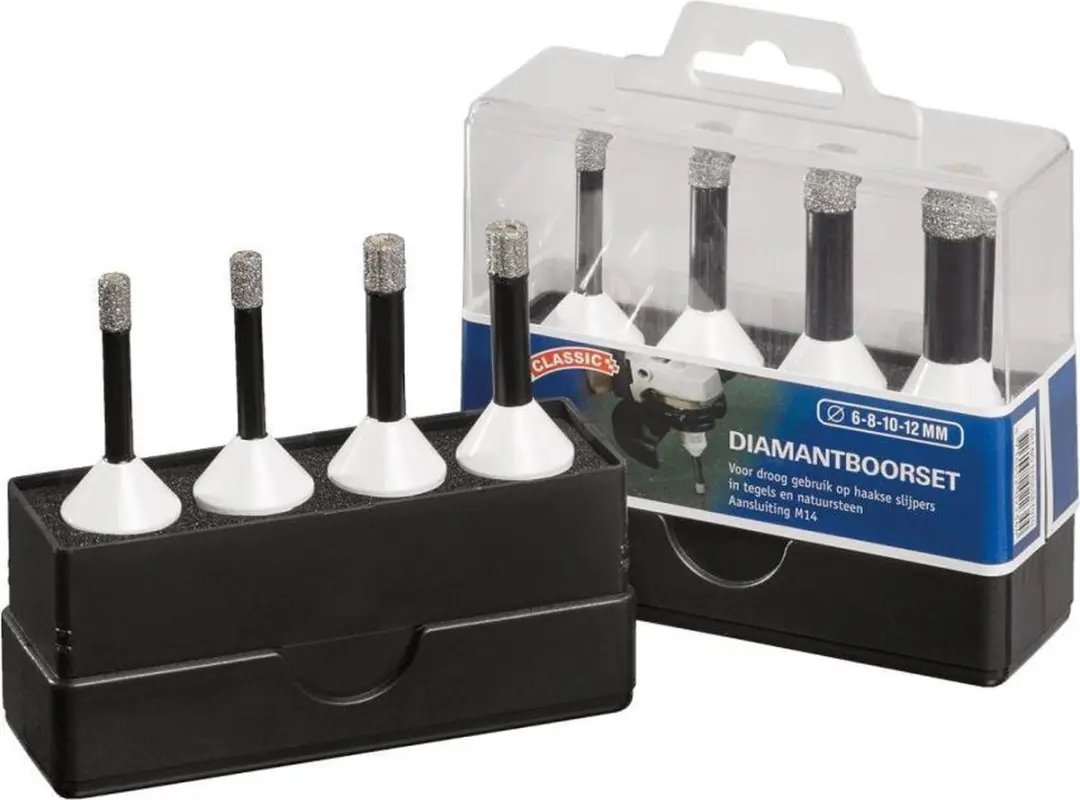 Carat Droogboorset Haakse Slijper Ø6-8mm M14