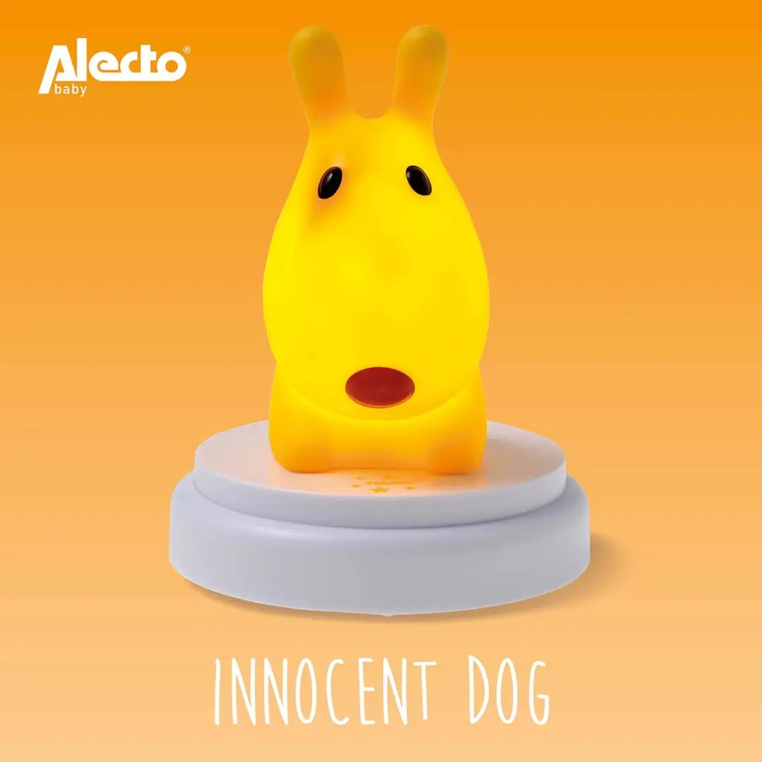 Alecto INNOCENT DOG LED Nachtlampje Hond - Geel