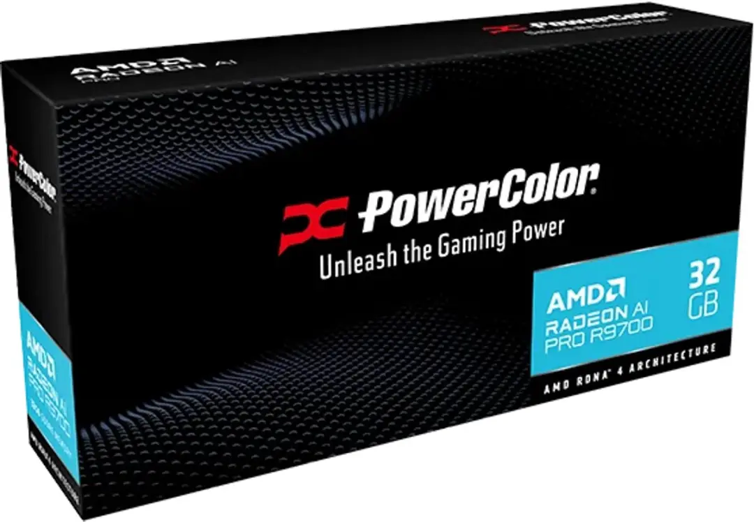 PowerColor Radeon AI PRO R9700 32G-B Videokaart - 32GB GDDR6 - Zwart