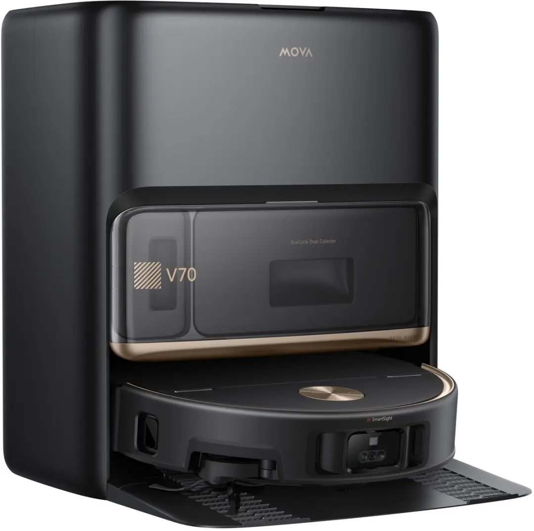 Mova V70 Ultra Complete X Robotstofzuiger - 700W - Zwart/Goud