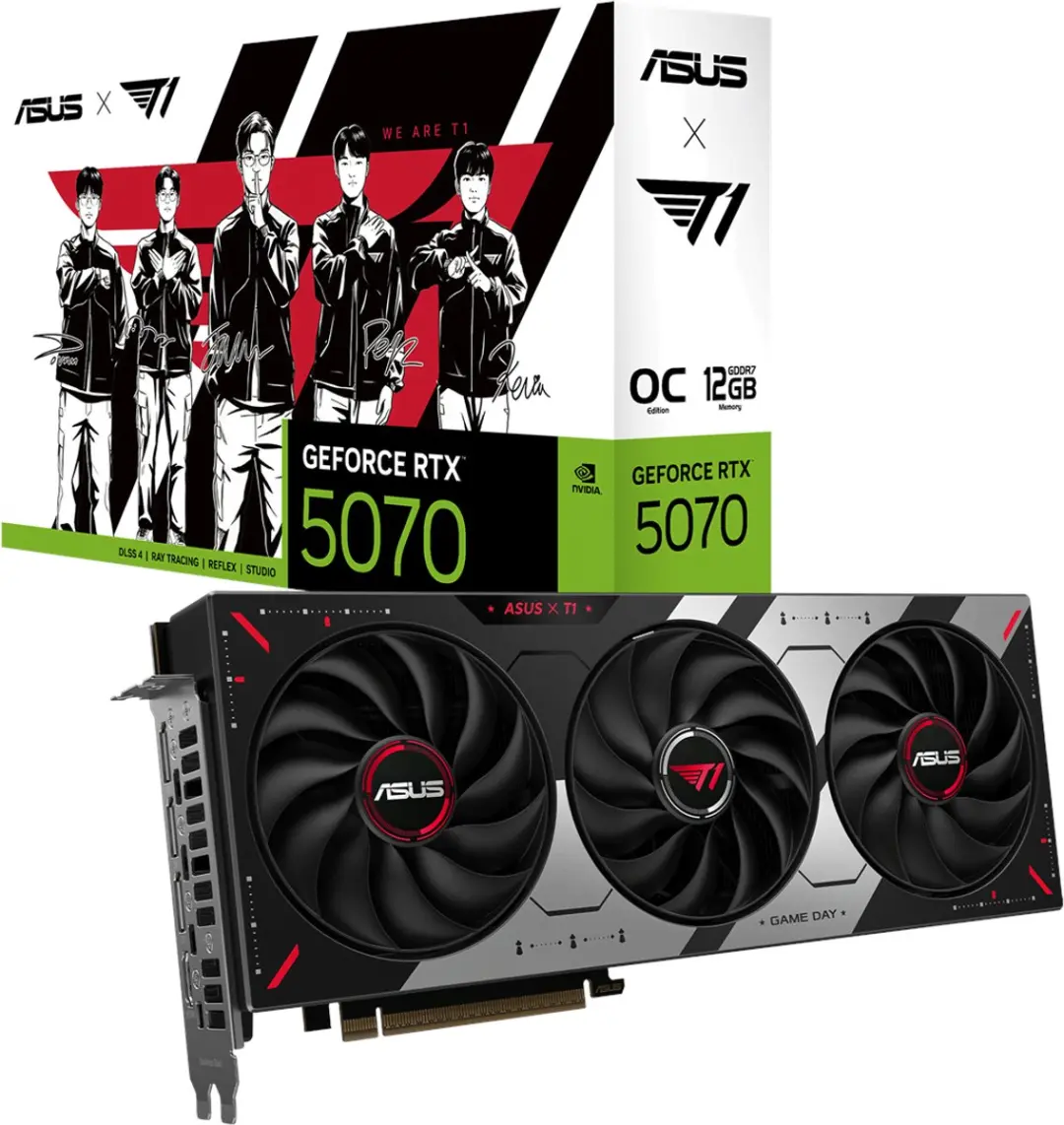 ASUS NVIDIA GeForce RTX 5070 T1 OC Videokaart 12GB