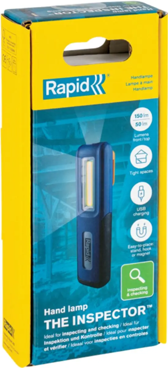 Rapid The Inspector Werklamp 3W - Draadloos - Blauw
