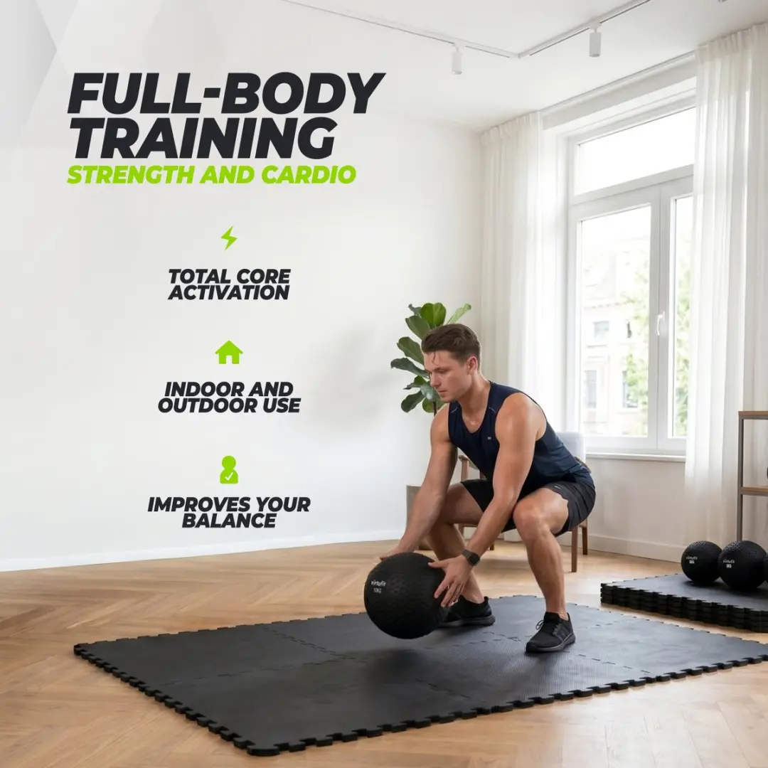 VirtuFit Slam Ball 10 kg - Zwart