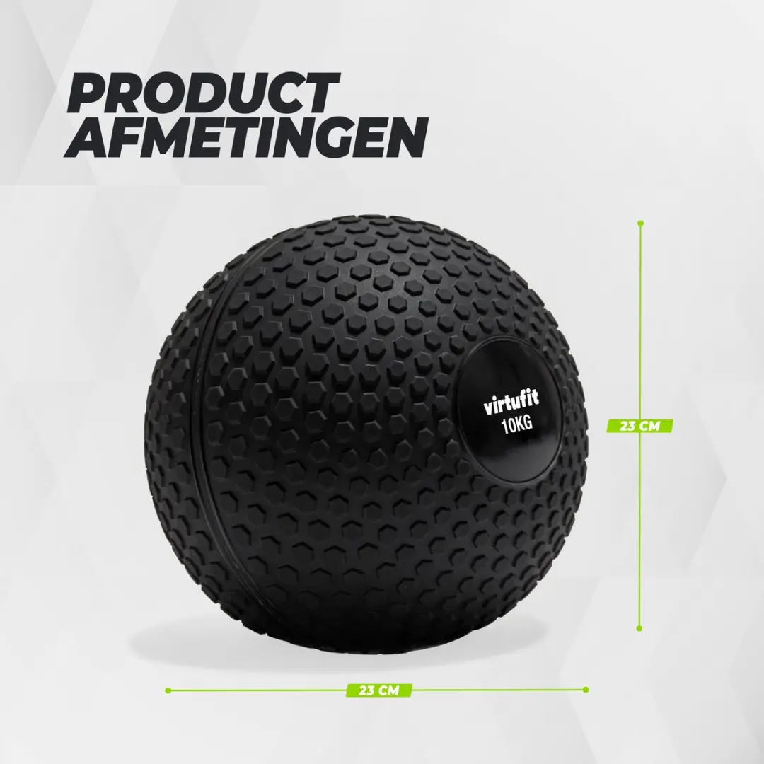 VirtuFit Slam Ball 10 kg - Zwart