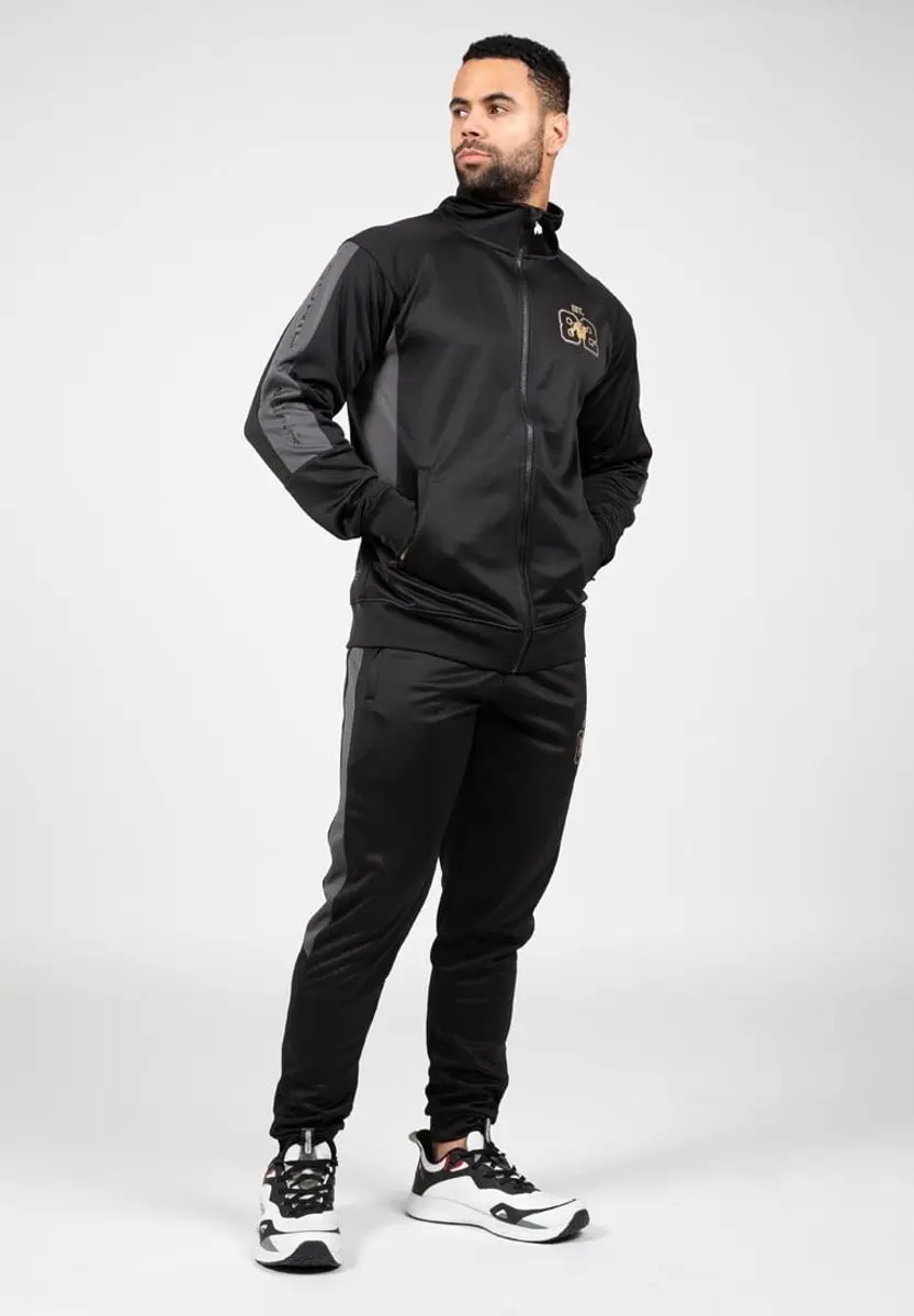 Gorilla Wear Devon Trainingsjas 3XL - Zwart/Grijs - afbeelding 6 van 6