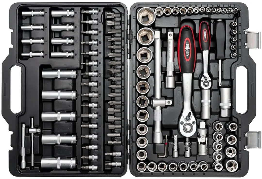 Airpress Gereedschapskoffer 108-delig - Zwart