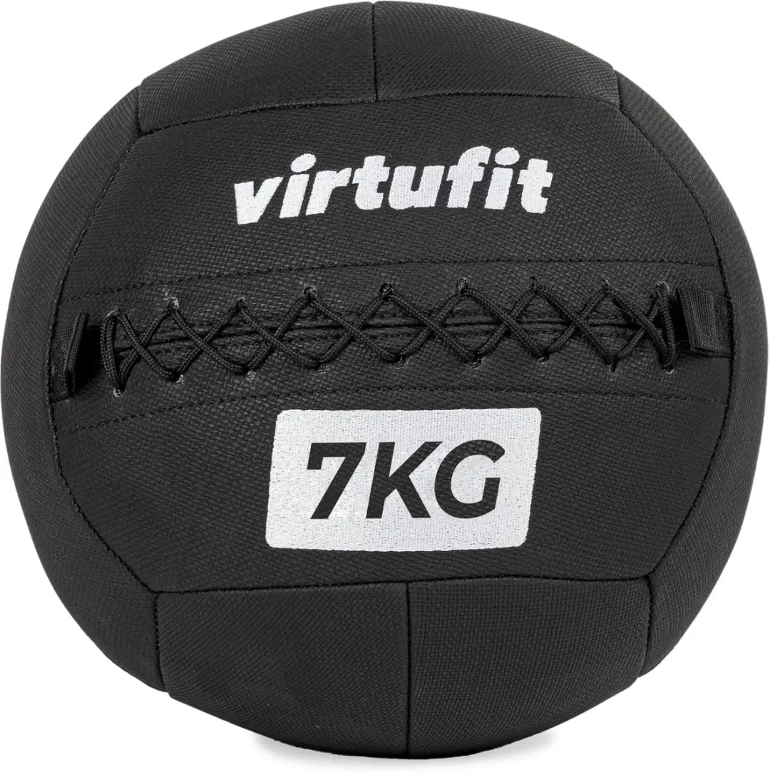 VirtuFit Wall Ball Pro 7kg - Fitnessbal Zwart