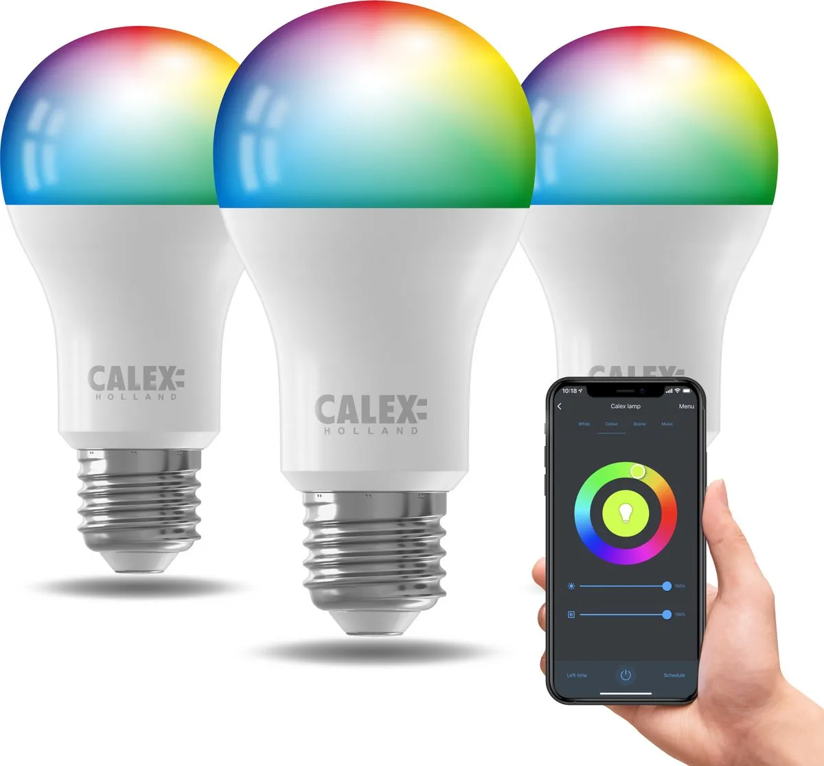 Calex Smart LED Lamp E27 RGBW 9.4W