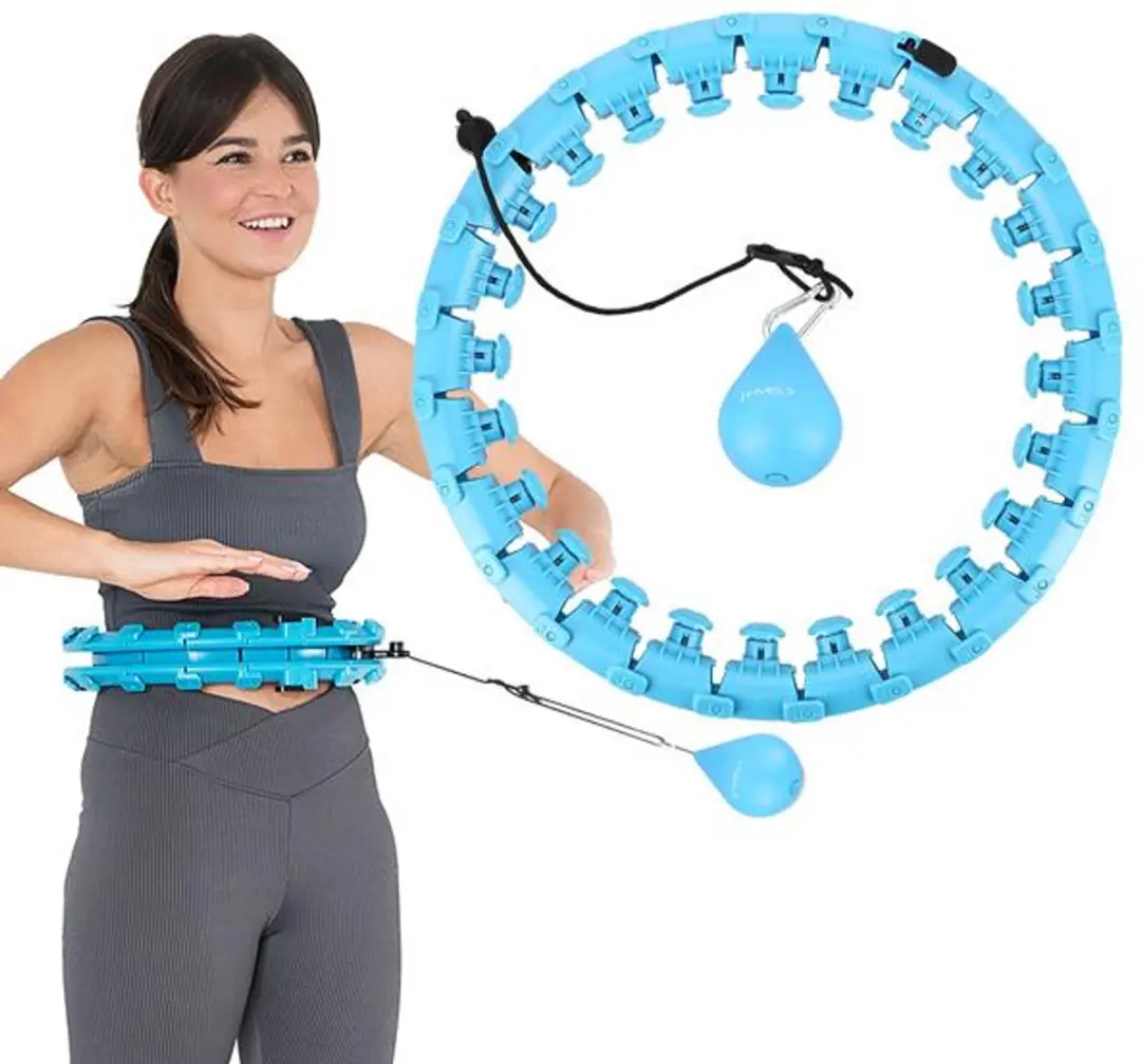 HMS Fitness Hoelahoep Plus Size 30cm - Magneten - Zwart/Goud