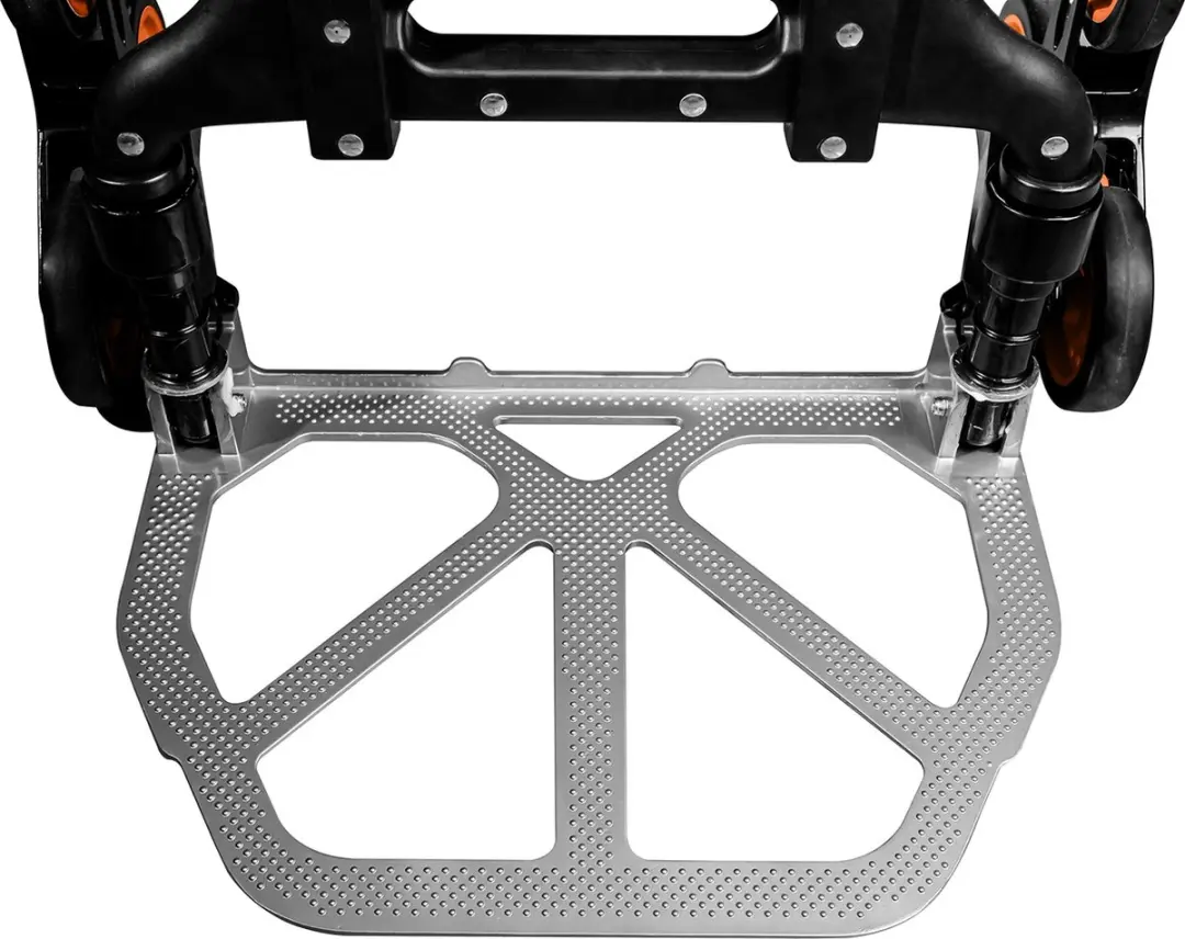 Brüder Mannesmann M00946 Trappensteekwagen - 80 kg - Zwart/ Oranje