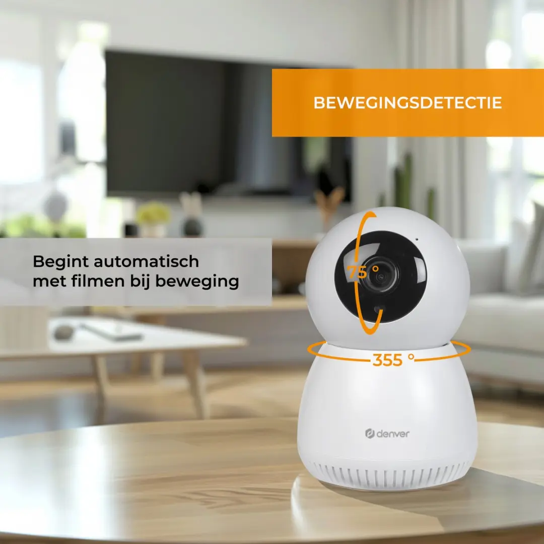 Denver IIC215MK2 Beveiligingscamera - Full HD 1080P - Wit