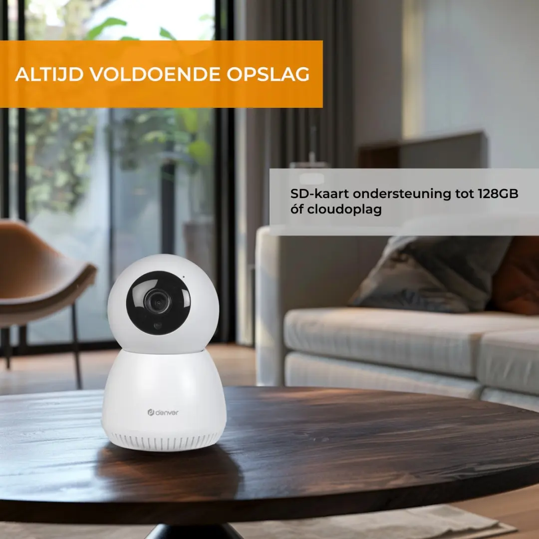 Denver IIC215MK2 Beveiligingscamera - Full HD 1080P - Wit
