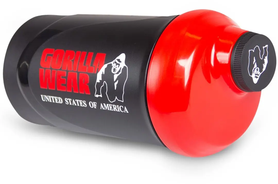 Gorilla Wear Wave Shake Beker 600ml - Rood/Zwart