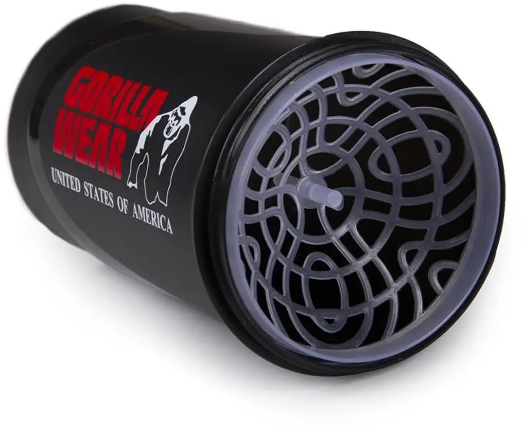 Gorilla Wear Wave Shake Beker 600ml - Rood/Zwart