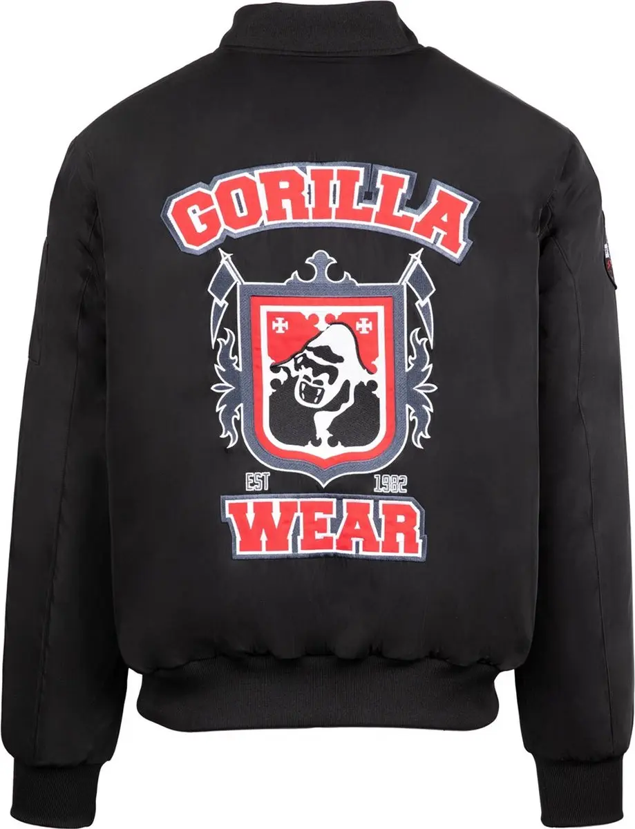 Gorilla Wear Covington Bomber Jacket - Zwart S