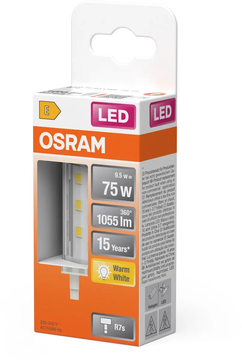Osram LED Slim Line R7S Staaflamp 9,5W - 1055lm Warm Wit