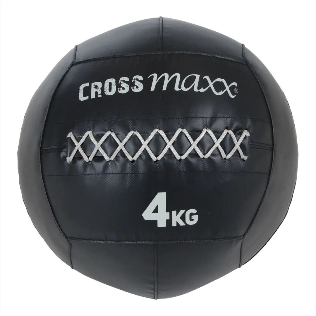 LifeMaxx Crossmaxx Pro Wall Ball 4 kg - Zwart