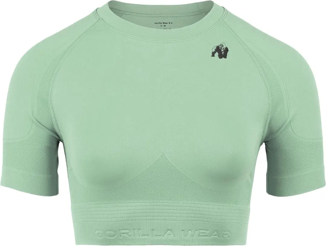 Gorilla Wear Whitney Seamless Crop Top - Groen
