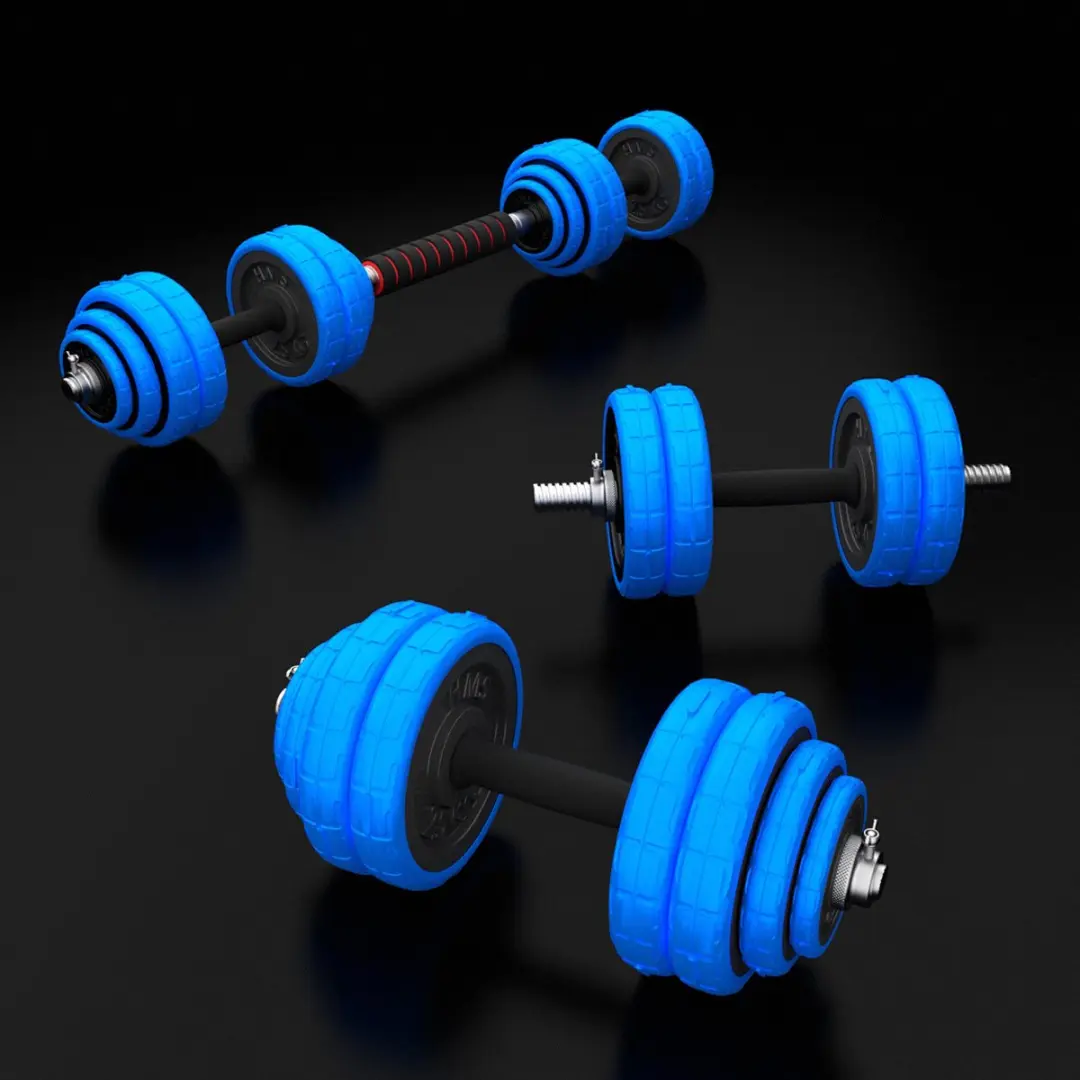 HMS Verstelbare Halter & Dumbbell Set 30kg - Blauw