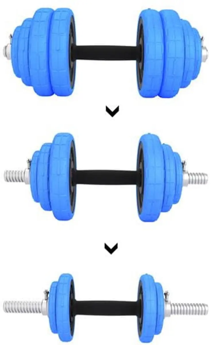 HMS Verstelbare Halter & Dumbbell Set 30kg - Blauw