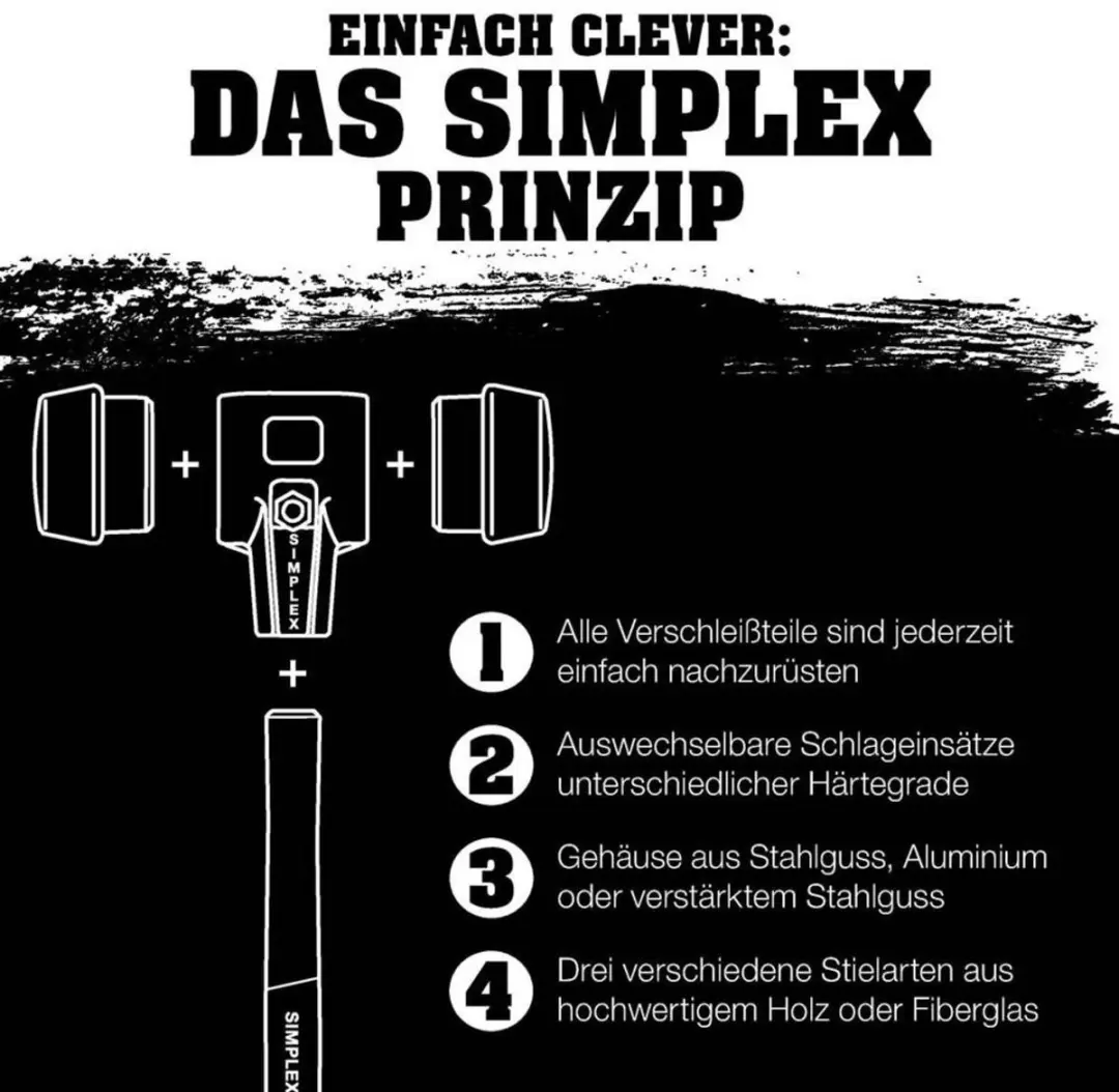 Halder Simplex Hamerdop Zachtrubber - Ø 60mm