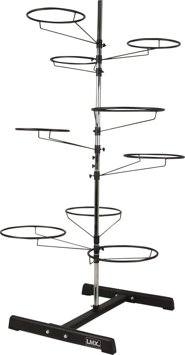 LifeMaxx Opbergrek Gymballen 9 Stuks - Zwart