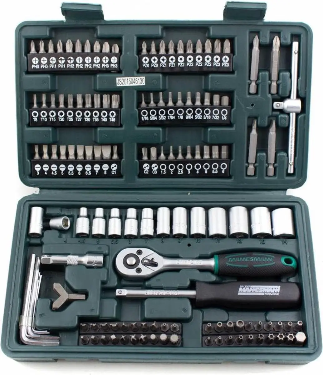 Brüder Mannesmann Dopsleutelset M29166 - 130-delig
