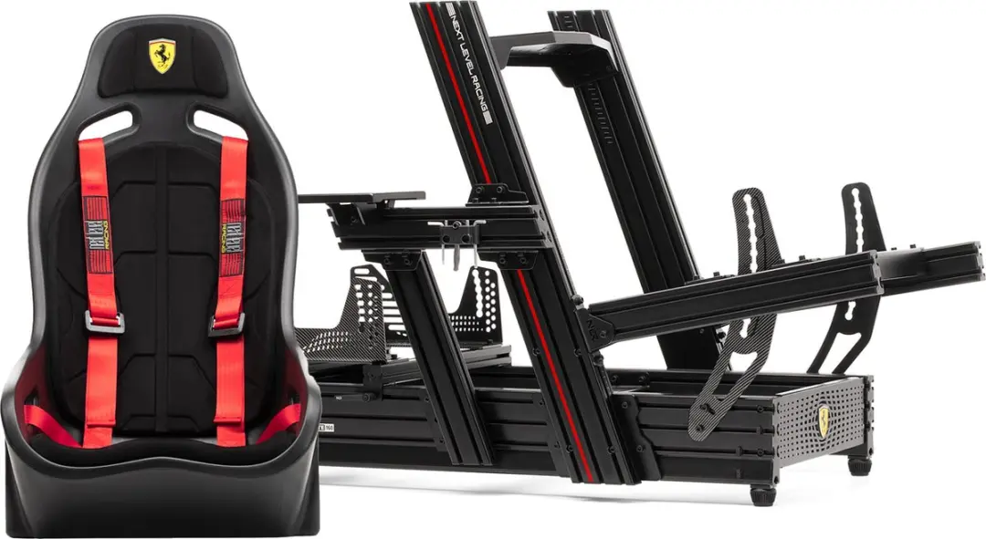Next Level Racing F-GT Elite 160 Scuderia Cockpit - Elite ES1 Seat Ferrari Edition - Bundel