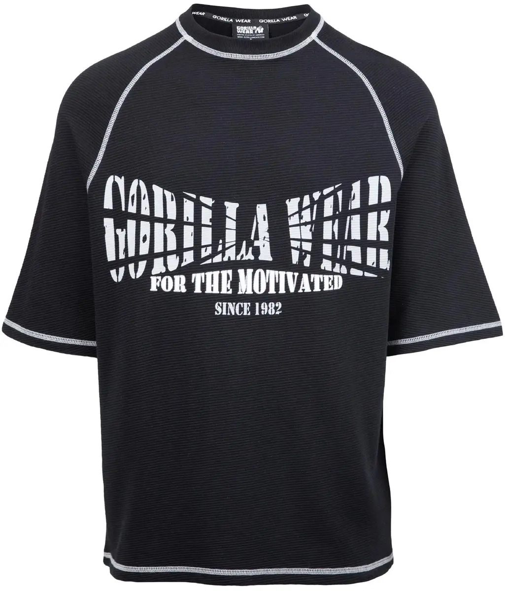 Gorilla Wear Finley Oversized T-shirt - Zwart/Grijs S - afbeelding 6 van 6