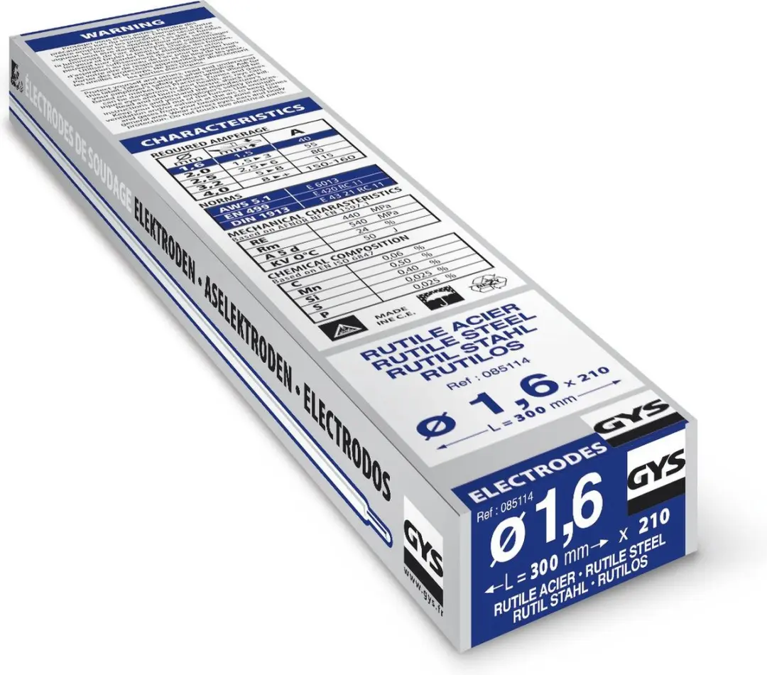 Gys Laselektrode 085114 - Ø1.6mm x 300mm - 210 Stuks