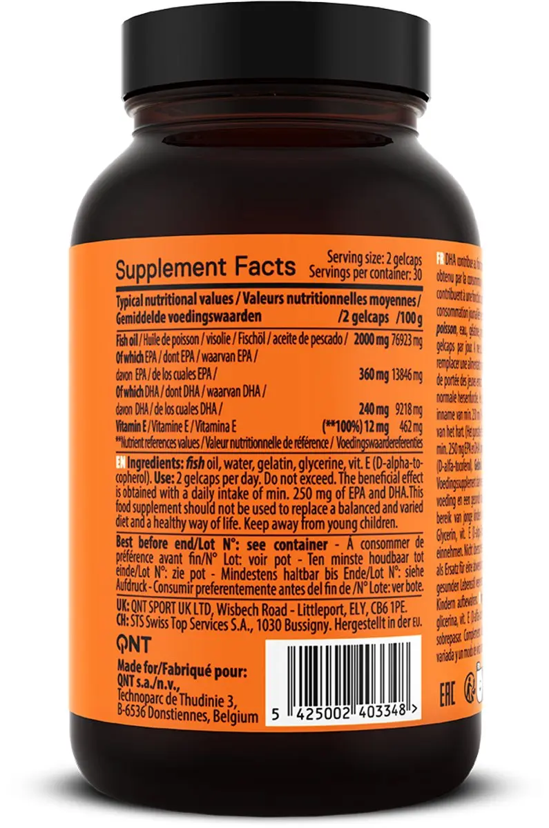 QNT Omega 3 1000mg - 60 Gelcaps