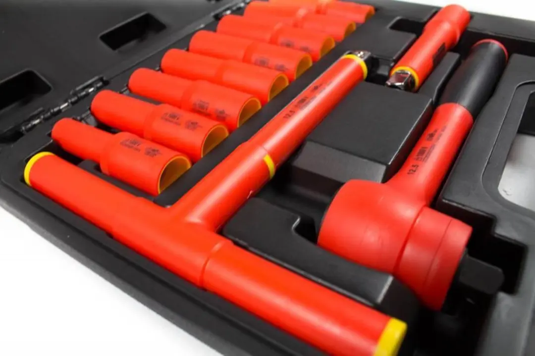 Brüder Mannesmann VDE Doppenkit 12-delig - Rood/Zwart