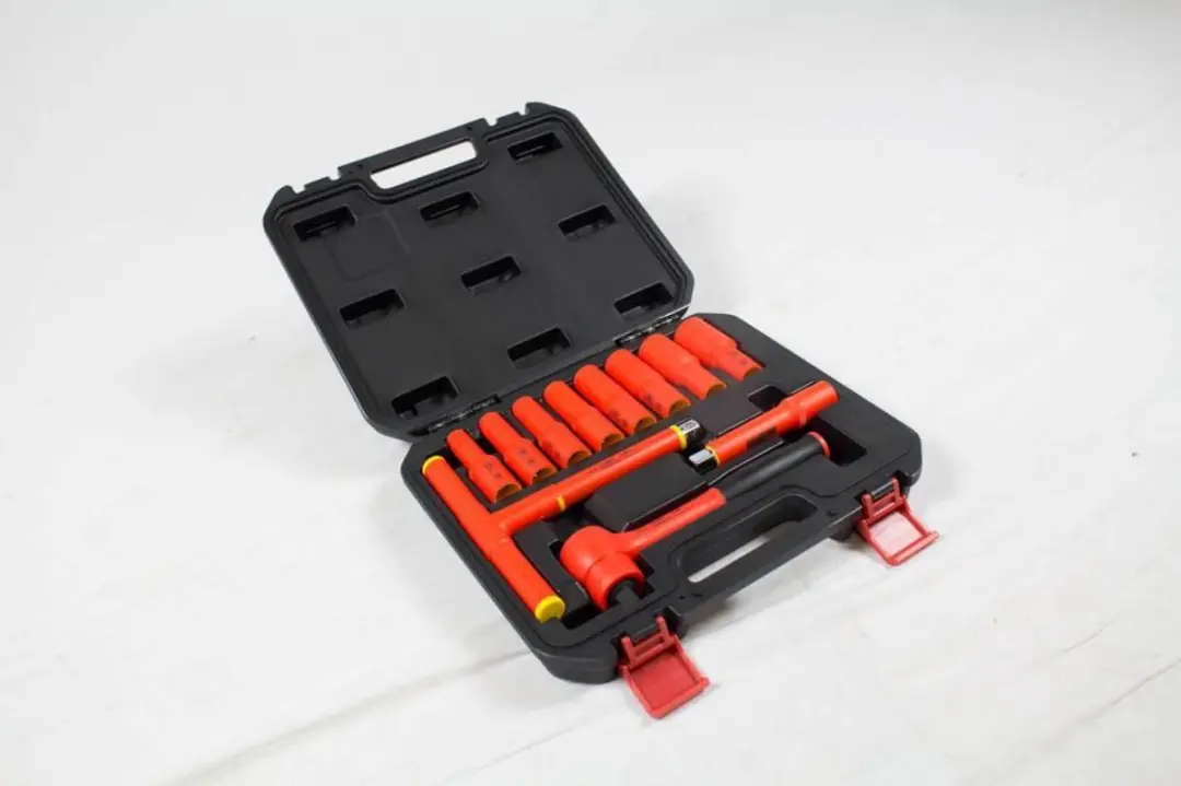Brüder Mannesmann VDE Doppenkit 12-delig - Rood/Zwart