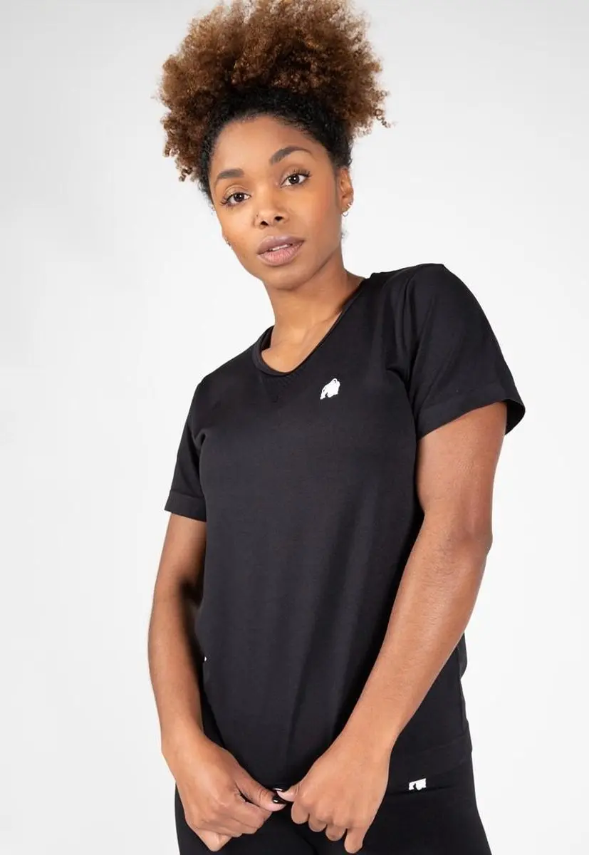 Gorilla Wear Neiro Seamless T-Shirt - Zwart XS/S