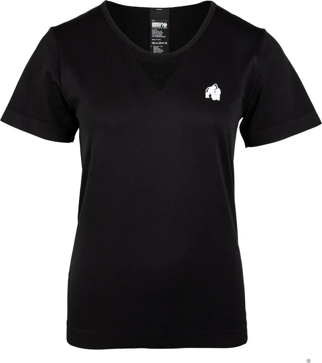 Gorilla Wear Neiro Seamless T-Shirt - Zwart XS/S