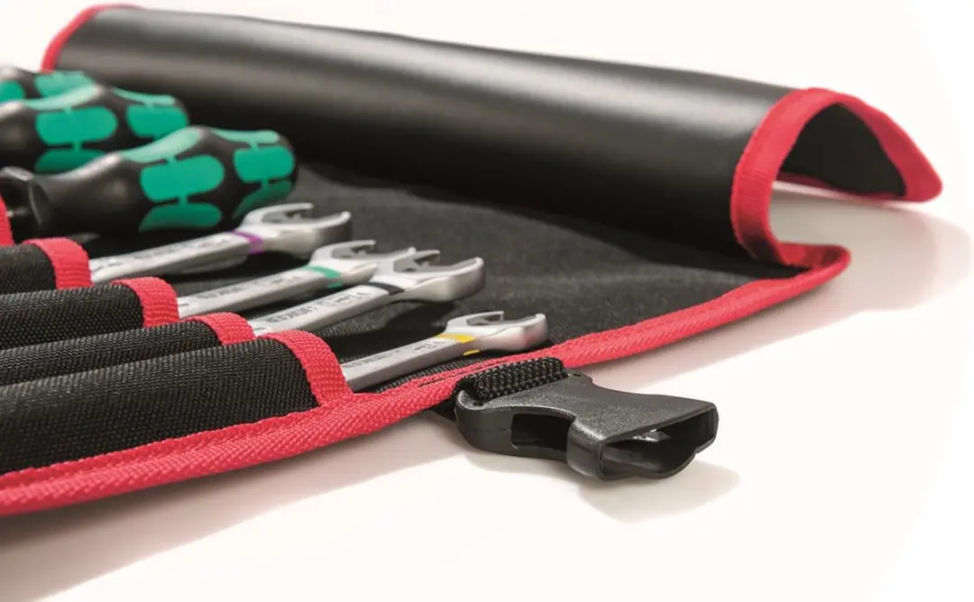 Parat 5990826991 Gereedschapstas 8 vakken - 410x330mm - Zwart/Rood