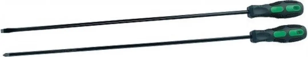 Brüder Mannesmann 11250 Schroevendraaier - SL6.5/PH2 - Zwart/Groen