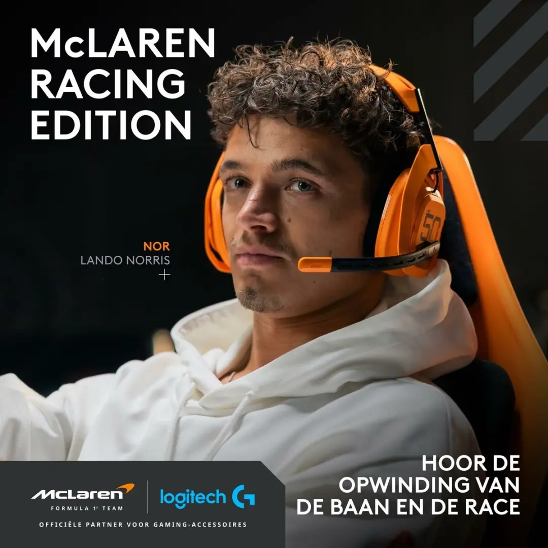 Logitech G Astro A50 X Lightspeed McLaren Racing Edition Headset - Oranje