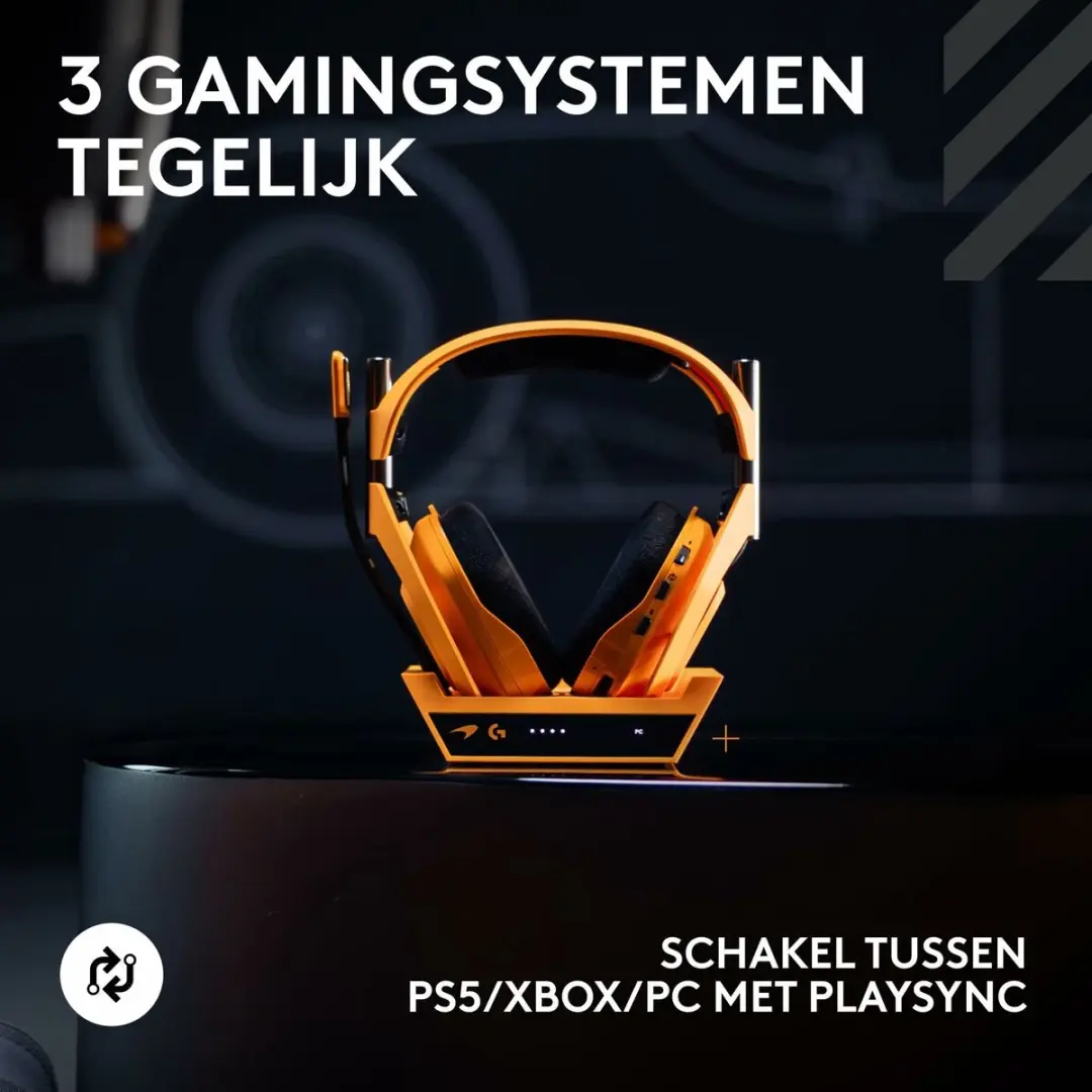 Logitech G Astro A50 X Lightspeed McLaren Racing Edition Headset - Oranje