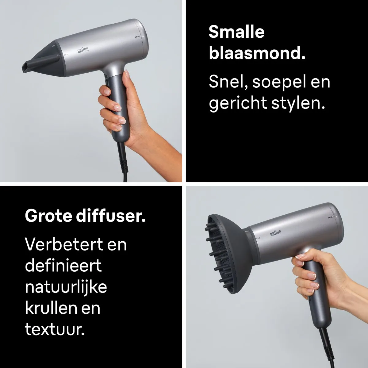 Braun HD4.3 BRHD435E Haardroger - 2200W - Zwart