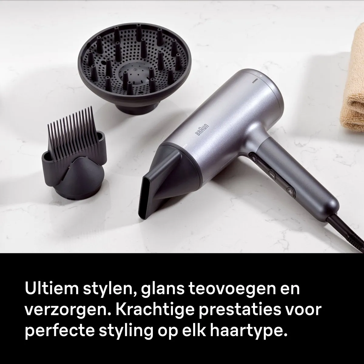 Braun HD4.3 BRHD435E Haardroger - 2200W - Zwart